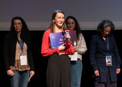 Mélyne Baudin Marie in the national final of the competition 